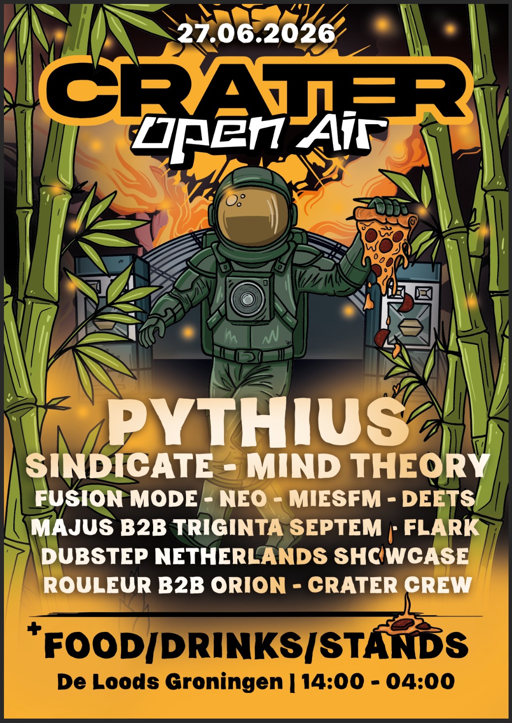 Crater Open Air – Saturday, June 27, 2026 at De Loods, Groningen
